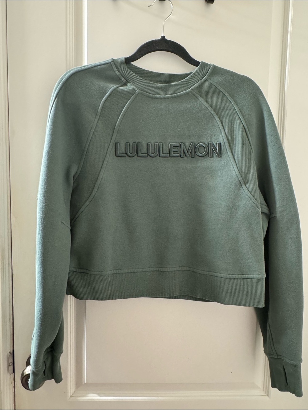 Lululemon Cropped Scuba *Watermark Green